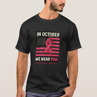I oktober Bäror vi Rosa Breast Cancer Awareness T Shirt