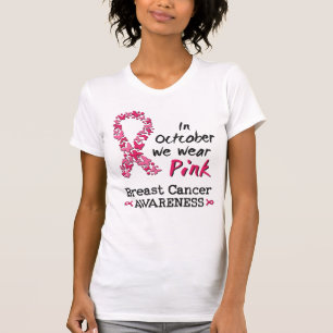 I oktober bäror vi rosa Breast Cancer Awareness T Shirt