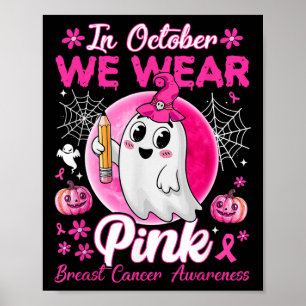 I oktober Bäror vi Rosa Breast Cancer Awareness To Poster