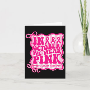 I oktober Bäror vi Rosa Breast Cancer Coque Kort