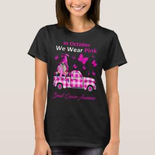 I oktober Bäror vi Rosa Breast Cancer Gnomes T Shirt