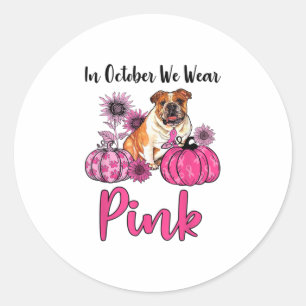 I oktober Bäror vi Rosa Breast Cancer Medveten Runt Klistermärke