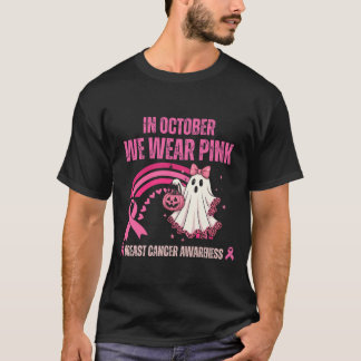 I oktober Bäror vi Rosa Breast Cancer T Shirt