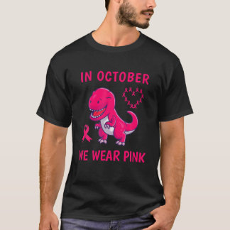 I oktober Bäror vi Rosa Bröstcancer, hjärtan T Shirt