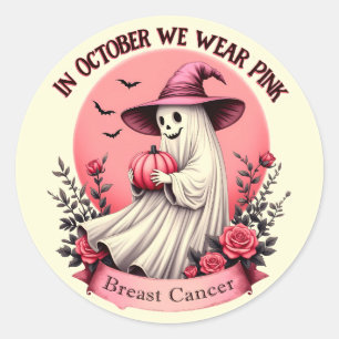 I oktober Bäror vi Rosa, bröstcancer Runt Klistermärke