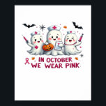 I oktober bäror vi rosa bröstcancermedvetandegrad  poster<br><div class="desc">I oktober bära vi rosa  bröstcancermedvetenhet Classic T-Shirt</div>