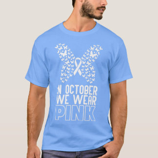I oktober Bäror vi Rosa Butterfly Ribbon Breast Ca T Shirt