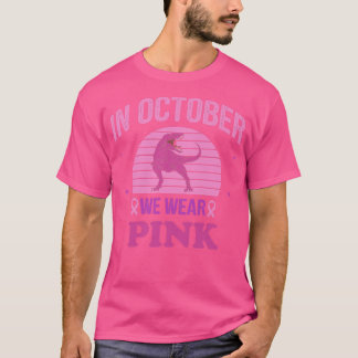 I oktober Bäror vi Rosa Dinosaurs Witch Breast Can T Shirt