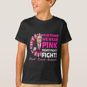 I oktober Bäror vi Rosa Fight Breast Cancer Awaren T Shirt