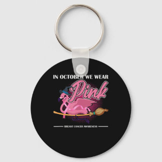 I oktober Bäror vi Rosa Flamingo Riding Brush Nyckelring