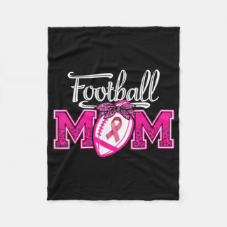 I oktober Bäror vi Rosa  Football Mamma Breast Can Fleecefilt