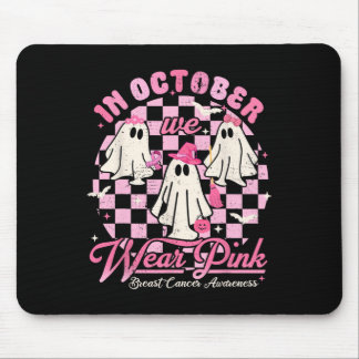 I oktober Bäror vi Rosa Ghost Halloween Breast Can Musmatta