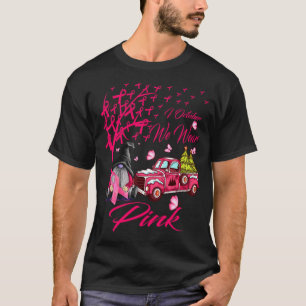 I oktober Bäror vi Rosa Gnome Lastbil Breast Cance T Shirt