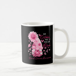 I oktober Bäror vi Rosa Gnomes Gnome Breast Cancer Kaffemugg