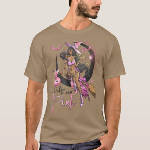 I oktober bäror vi rosa häxcancer awaren  t shirt