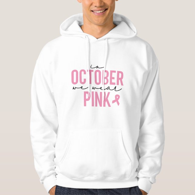 I oktober Bäror vi Rosa Hoodie (Framsida)