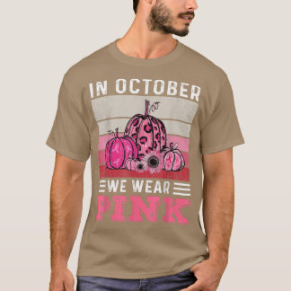 I oktober Bäror vi Rosa Leopard Pumpkin Breast Can T Shirt