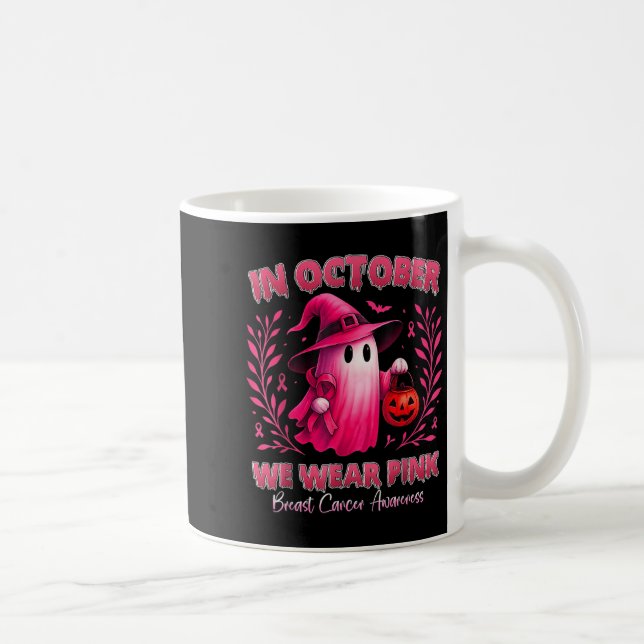 I oktober Bäror vi Rosa och Spöken för brösten Can Kaffemugg (Höger)