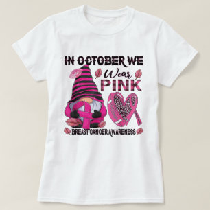 I oktober Bäror vi Rosa och tittar på fotbollsbrös T Shirt