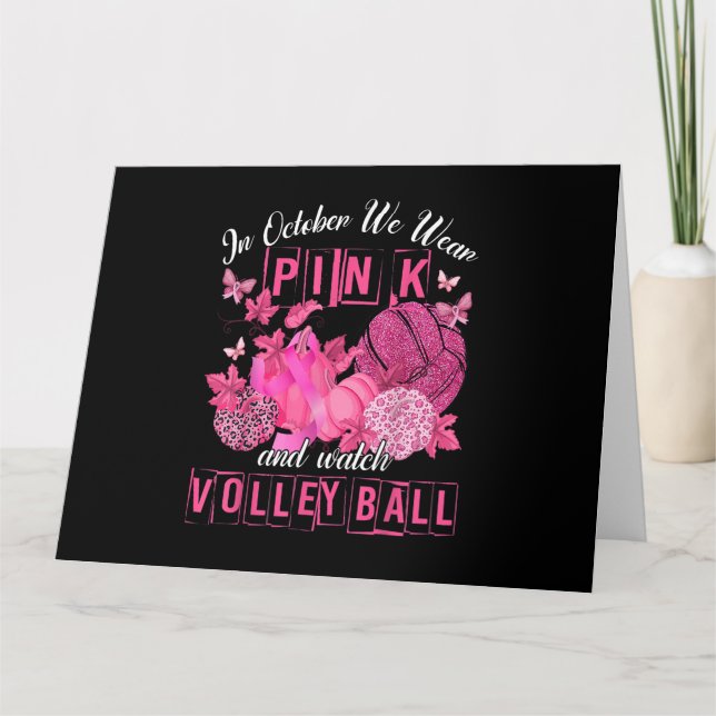 I oktober Bäror vi Rosa och tittar på volleyball B Kort (Framsida)