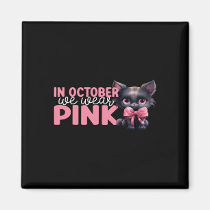 I oktober Bäror vi Rosa oktober Breast Cancer Awar Magnet
