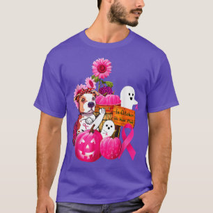 I oktober Bäror vi Rosa Pitbull Breast Cancer Hall T Shirt