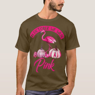 I oktober Bäror vi Rosa Pumpkin Breast Cancer Hall T Shirt