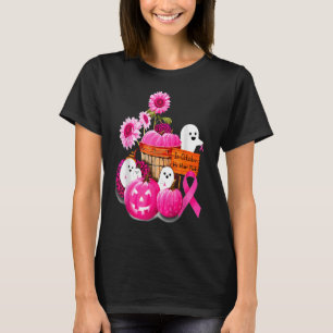 I oktober Bäror vi Rosa Pumpkin, Ghost och Flower T Shirt