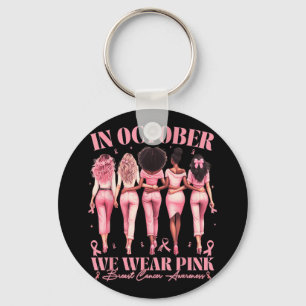 I oktober Bäror vi Rosa Ribbon Breast Cancer Medve Nyckelring