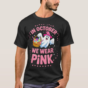 I oktober Bäror vi Rosa Ribbon Breast Cancer Medve T Shirt