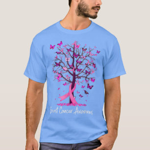 I oktober Bäror vi Rosa Ribbon Träd Breast Cancer T Shirt