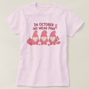 I oktober Bäror vi Rosa T Shirt