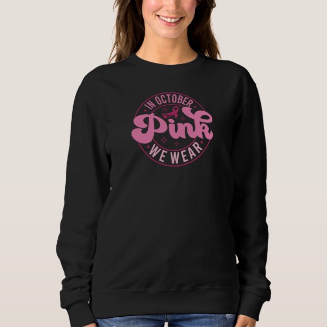 I oktober Bäror vi Rosa T Shirt (Framsida)