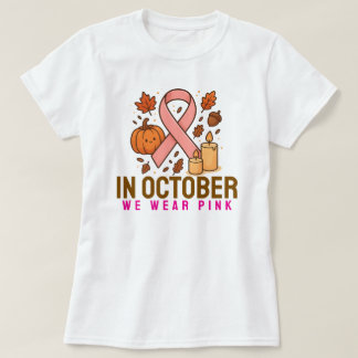 I oktober Bäror vi Rosa T Shirt