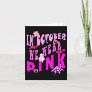 I oktober Bäror vi Rosans medvetenhet om bröstcanc Kort