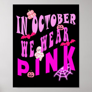 I oktober Bäror vi Rosans medvetenhet om bröstcanc Poster