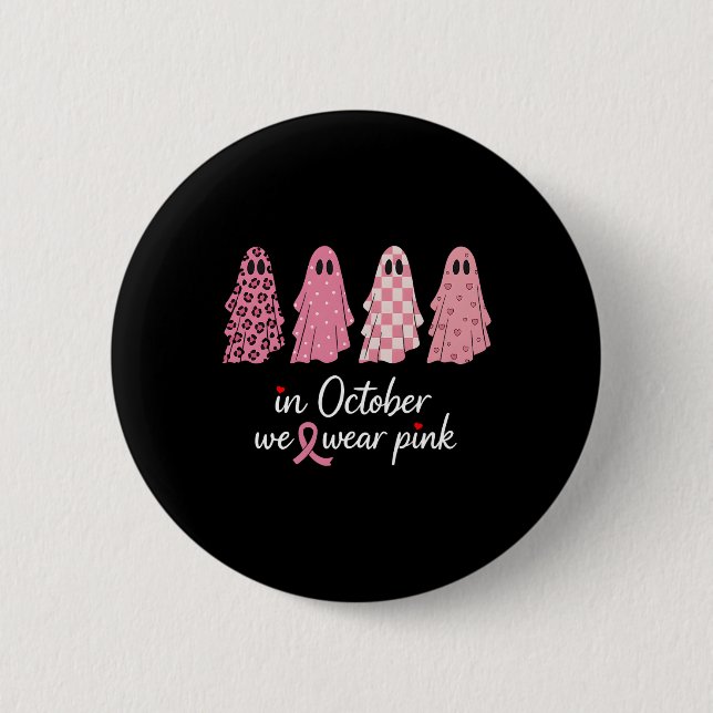 I oktober hade vi Bära Rosa Breast Cancer Awarenes Knapp (Framsida)