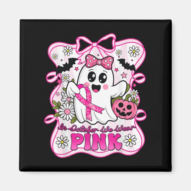 I oktober hade vi Bära Rosa Breast Cancer Awarenes Magnet (Framsidan)