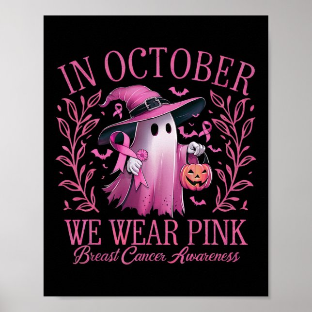 I oktober hade vi Bära Rosa Breast Cancer Awarenes Poster (Framsidan)
