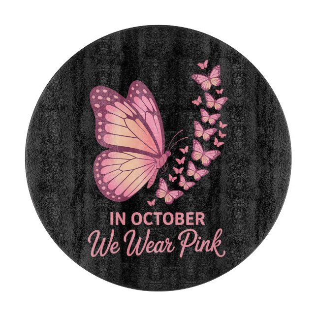 i oktober rosa bröst fjäril (Framsidan)