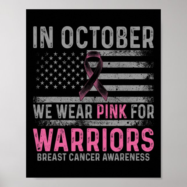 I oktober Skapar vi Bära Rosa striderna mot Bre Poster (Framsidan)