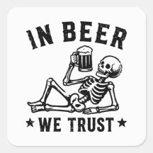 I öl tro vi på avkylande skelett Beer Pong