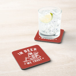 I öl tro vi på avkylande skelett Beer Pong Underlägg