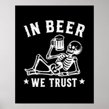 I öl vi litar avkylande skelett Beer Pong