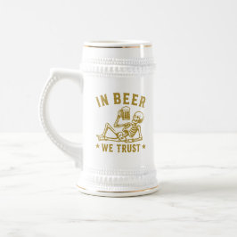 I öl vi litar avkylande skelett Beer Pong Sejdel