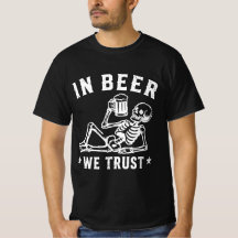 I öl vi litar avkylande skelett Beer Pong