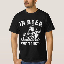 I öl vi litar avkylande skelett Beer Pong T Shirt