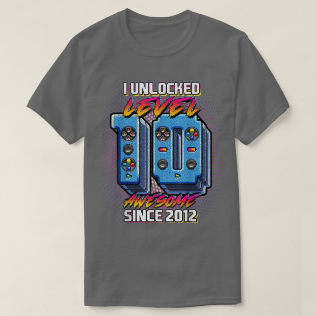 I olåst 10 Fantastisk 2012-videospel 10 B T Shirt (Design framsida)