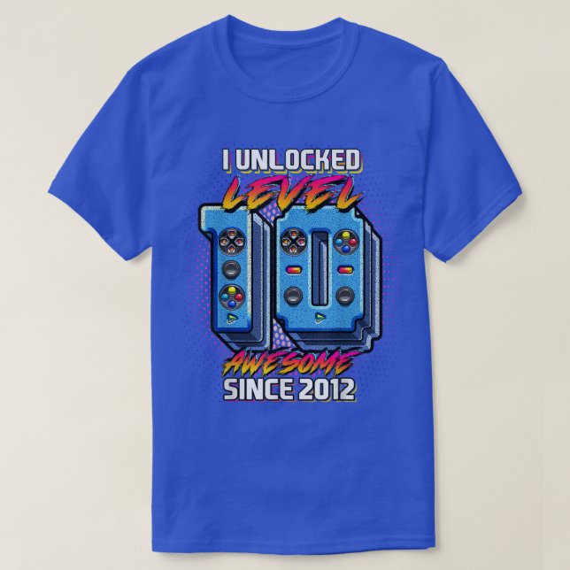 I olåst 10 Fantastisk 2012-videospel 10 B T Shirt (Design framsida)