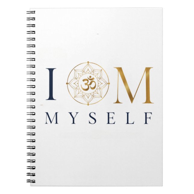 I OM Myself | Meditation & Mindfulness-Dagbok  Anteckningsbok (Framsidan)